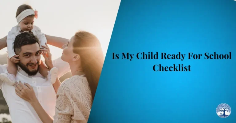 Is My Child Ready For School Checklist